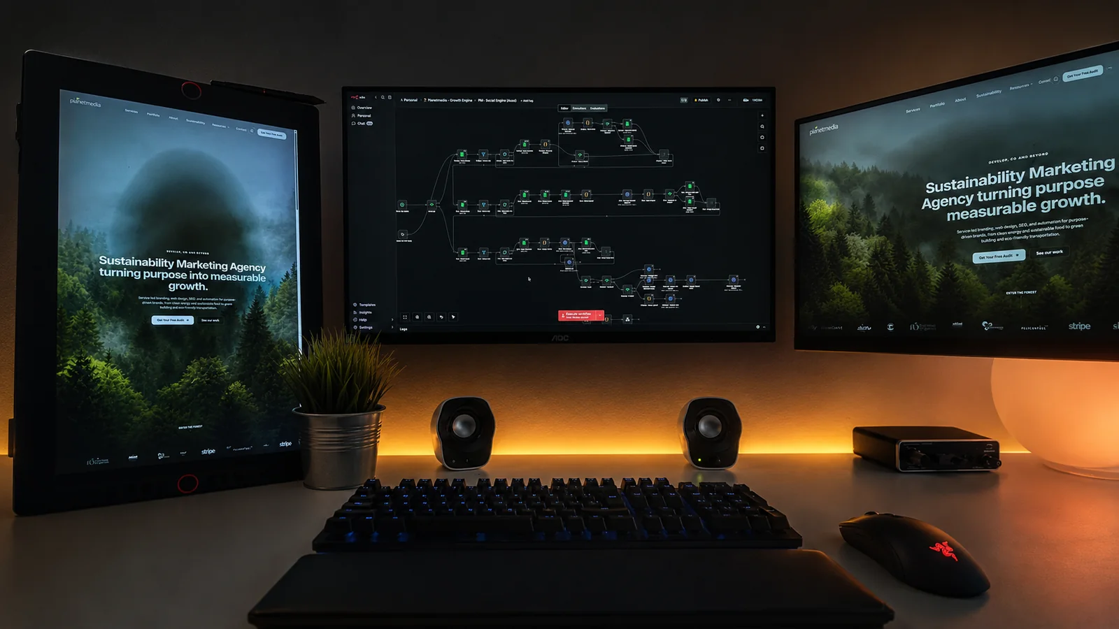 AI for sustainable brands automation workflows in n8n