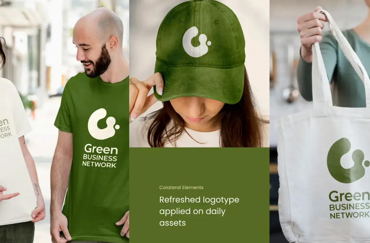 Green Business Network brand identity by Planet Media