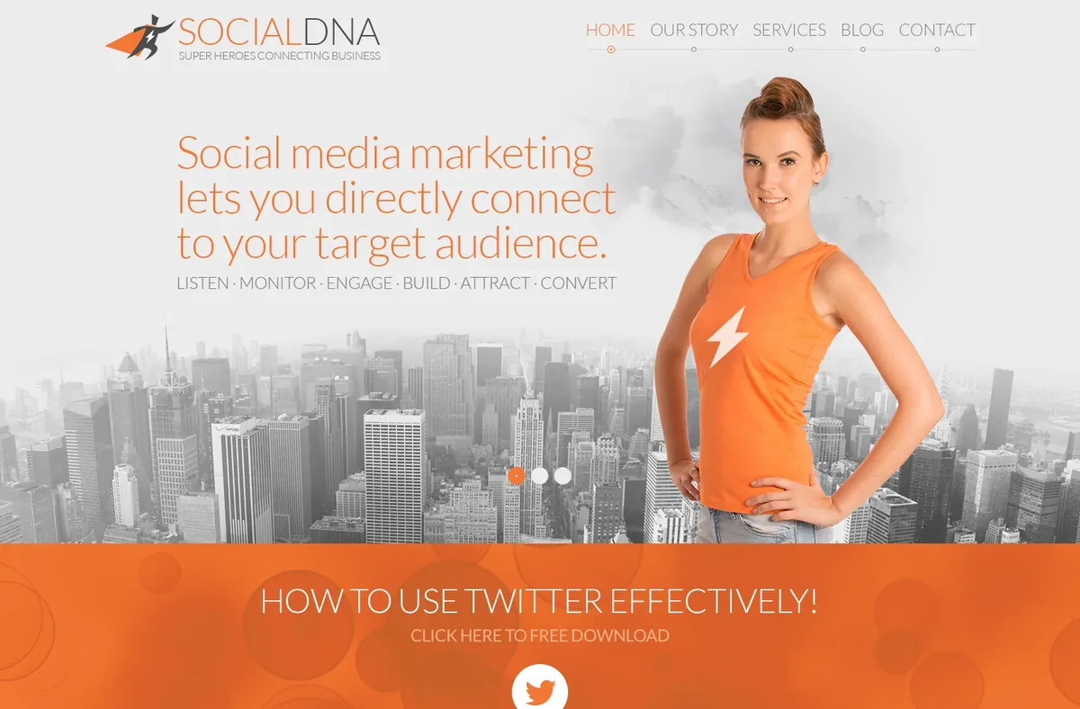Social DNA brand and website by Planet Media