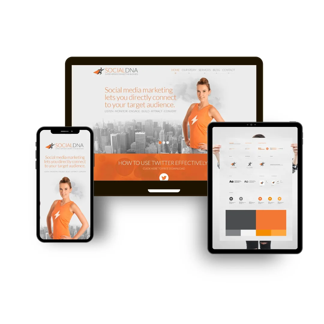 Social DNA website across devices